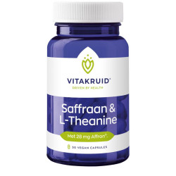 Saffraan 28 mg (Affron) & L-Theanine 30vc