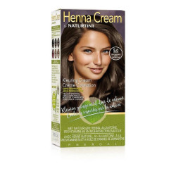 Henna cream 5.00 licht kastanje bruin 110ml